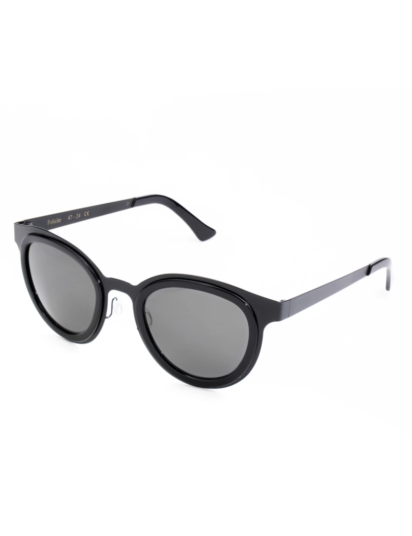 Lgr - Unisex Lgr óculos de sol de aço inoxidável Feli-Black01