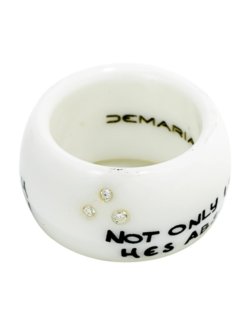Demaria - Mulher de anel Demaria cerâmica Dm6Tma003-B12