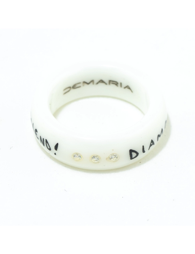 Demaria - Mulher de anel Demaria cerâmica Dm6Tma005-B12
