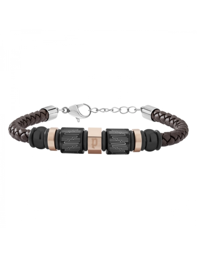 Police - Pulseira de aço inoxidável dos homens Pj26473Blc02