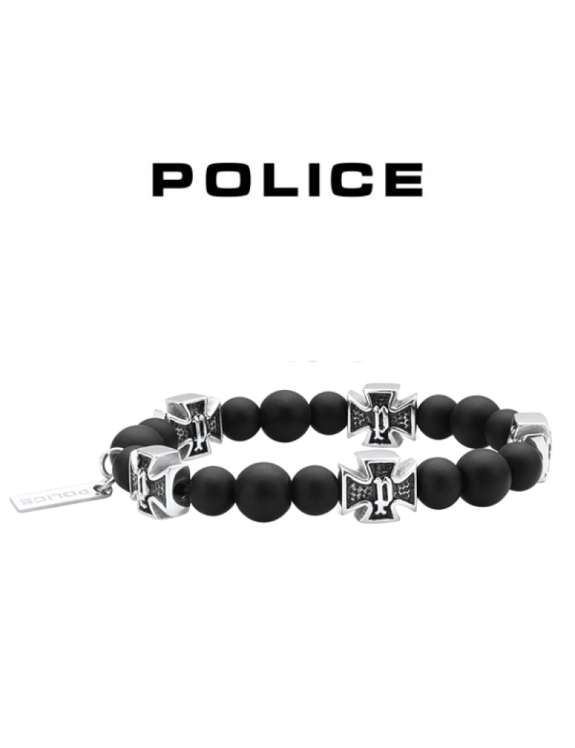 Police - Pulseira Polícia masculina Aço S14amr02b