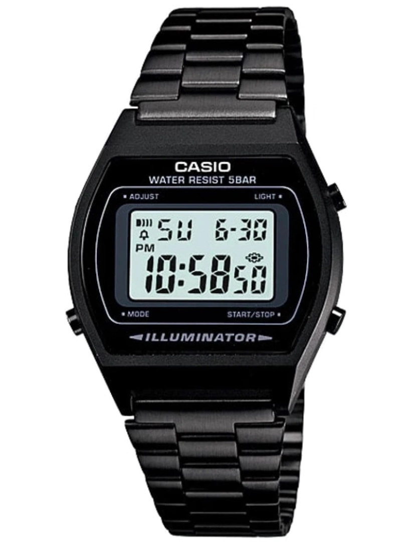 Casio - Caso de aço inoxidável do relógio das crianças B-640Wb-1A