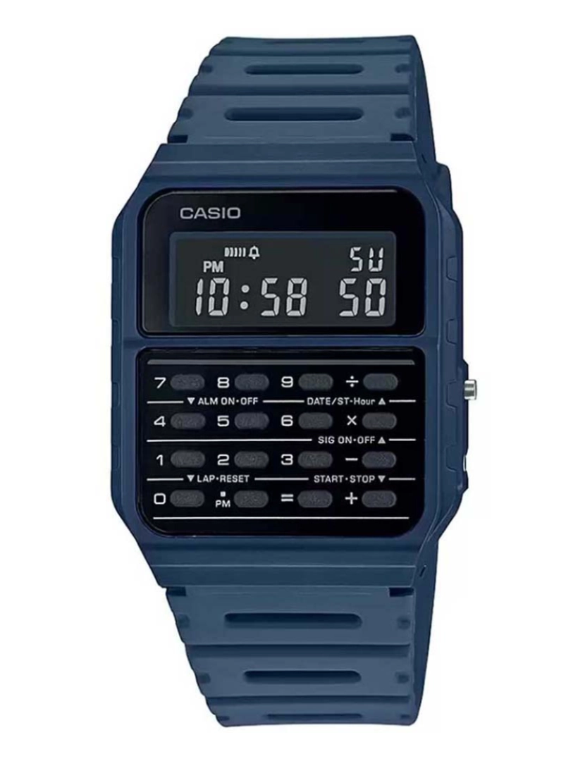 Casio - Relógio Unisexo Casual Azul Noite