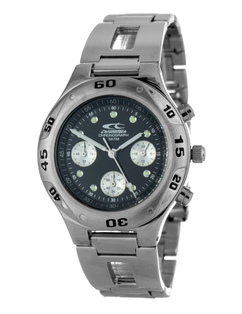 Chronotech - Unisex Chronotech Aço Ct7165-02M