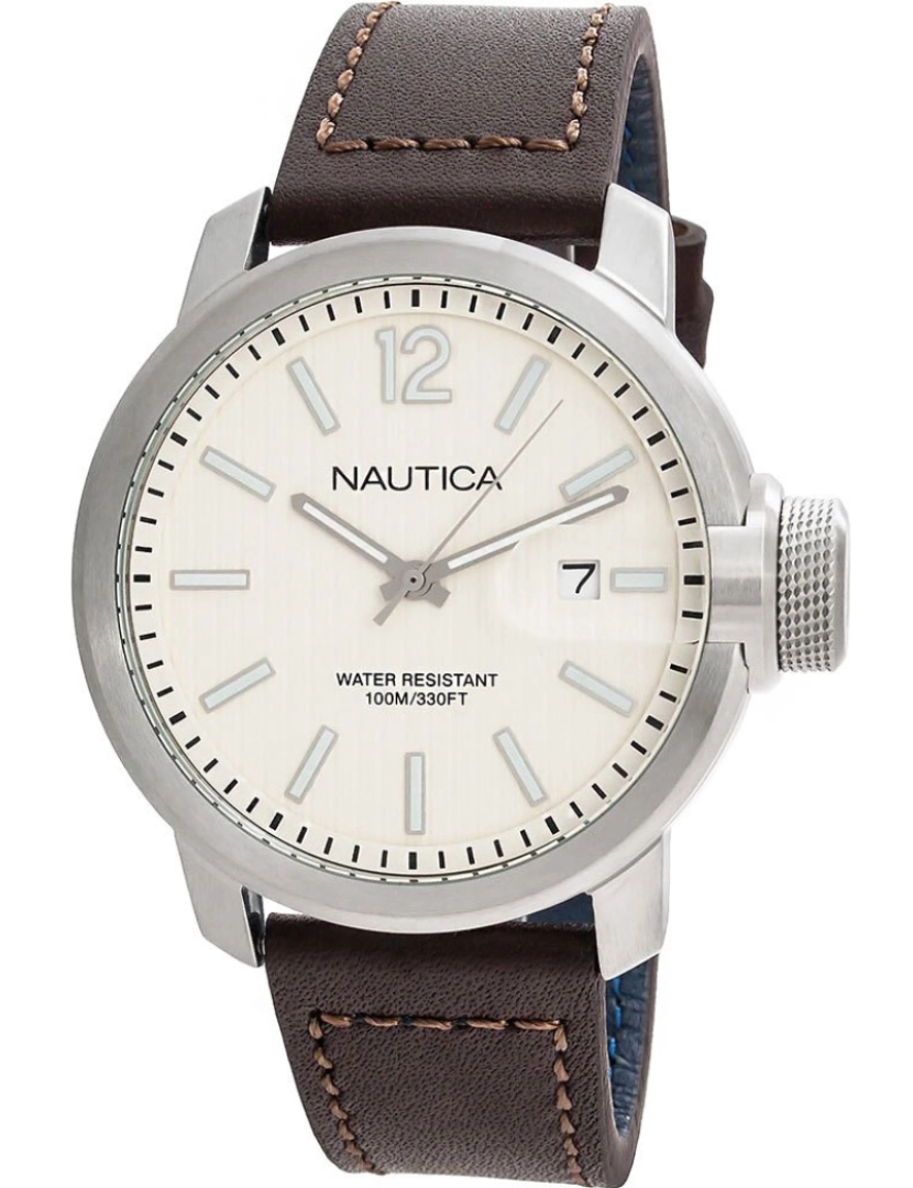 Nautica - Homem náutico relógio de couro Napsyd003