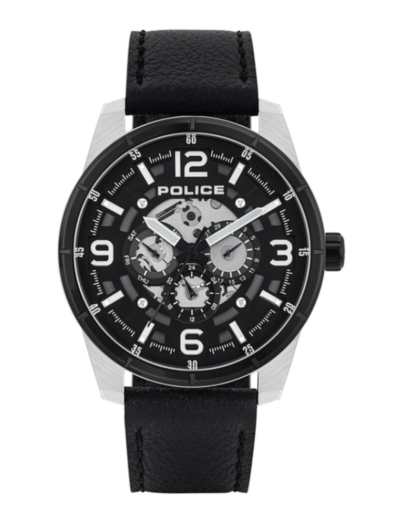 Police - Relógio masculino polícia couro Pl15663Jstb02