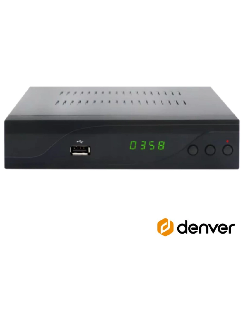 Denver - Receptor TDT FULL HD 1080P DVB-C Canais FTA USB DENVER