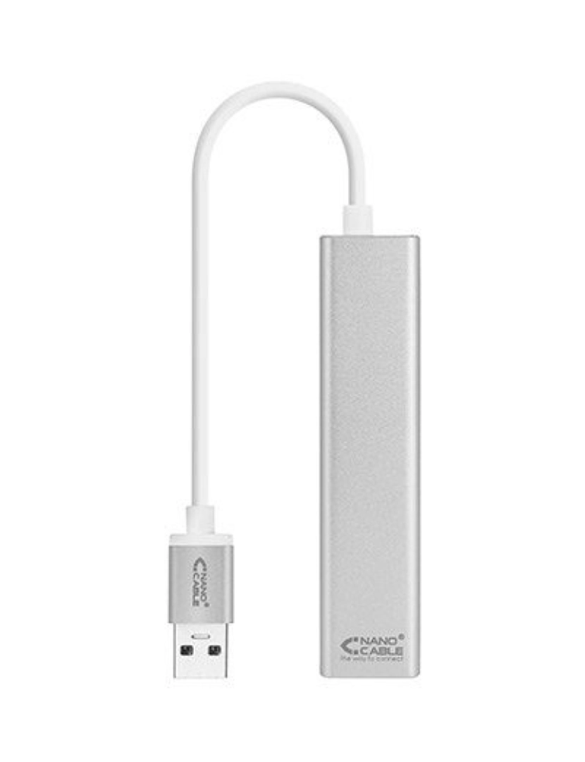 imagem de Conversor USB 3.0 A Ethernet Gigabit + 3XUSB 3.0 Nanocable1