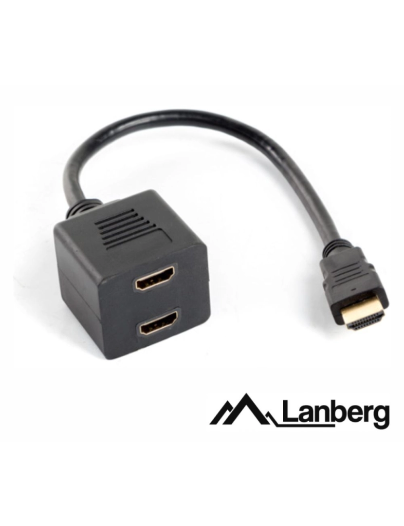 Lanberg - Adaptador HDMI 1 Entrada 2 Saídas LANBERG