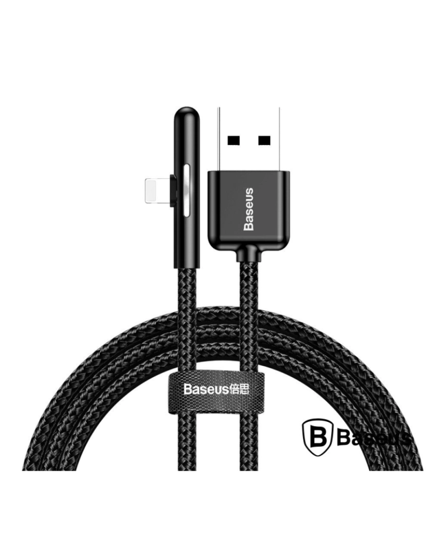 imagem de Cabo USB-A Macho / Lightning Macho 1m Preto BASEUS1