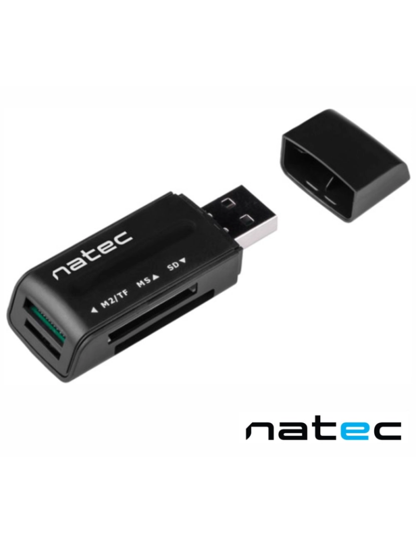 imagem de Leitor Cartões de Memória USB2.0 SD/MicroSD/MMC/MS NATEC1