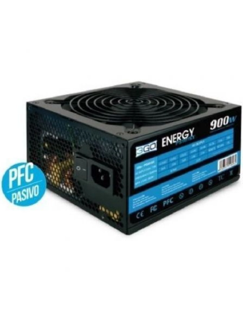 imagem de Fonte De Alimentação 3GO PS901SX 900W Ventilador 12 cm1