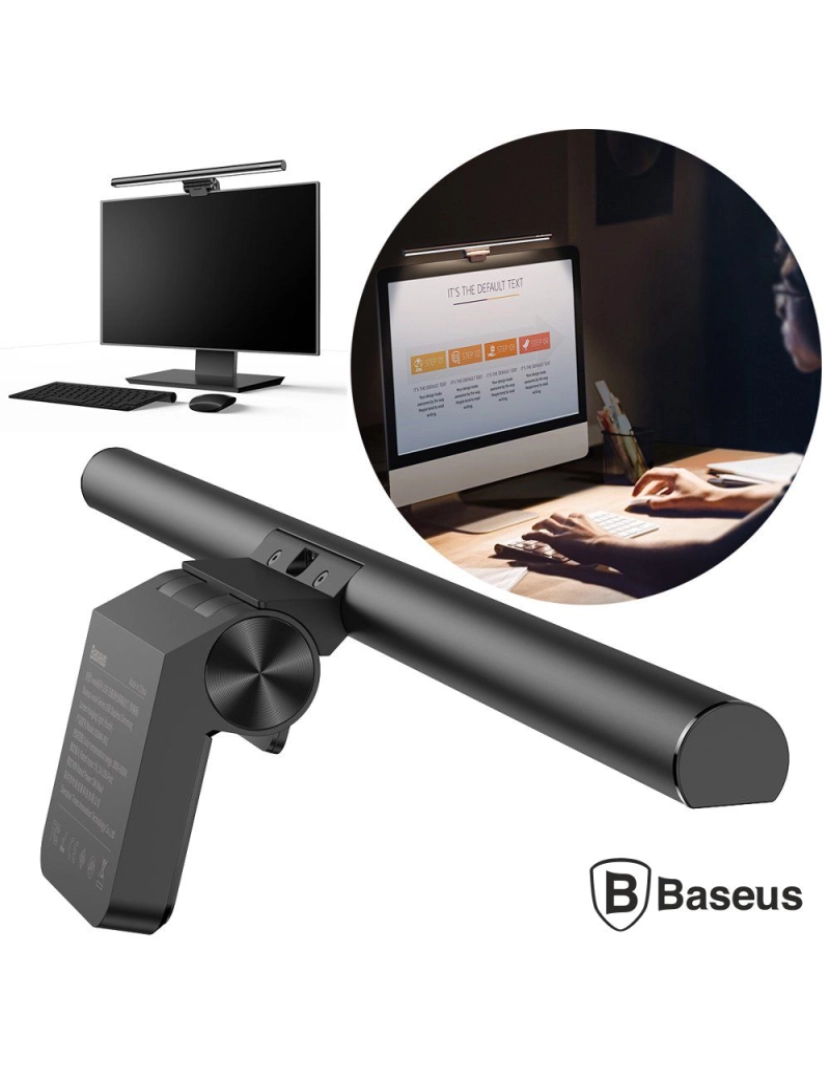 Baseus - Lâmpada de Suspensão Assimétrica USB P/ Monitor BASEUS
