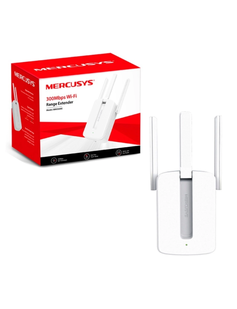Mercusys - Repetidor De Sinal Wifi 300mb Mercusys