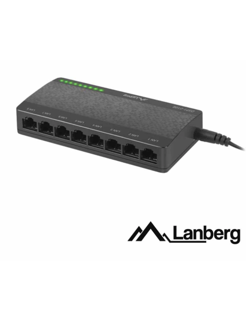 Lanberg - Switch De Rede Ethernet 8 Portas Rj45 