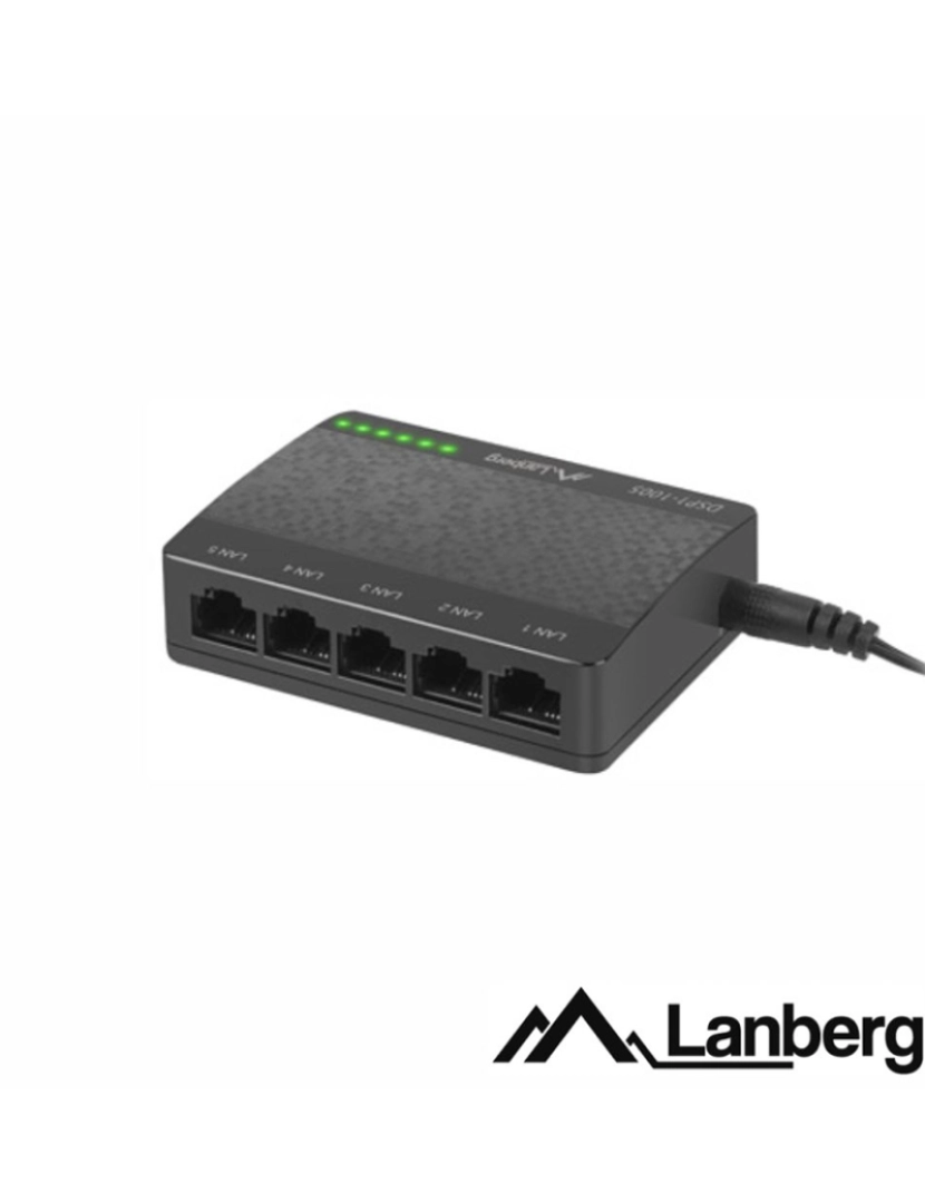 Lanberg - Switch De Rede Ethernet 1Gb/S 5 Portas Rj45          