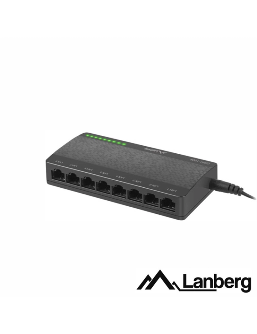 Lanberg - Switch De Rede Ethernet 1Gb/S 8 Portas Rj45          
