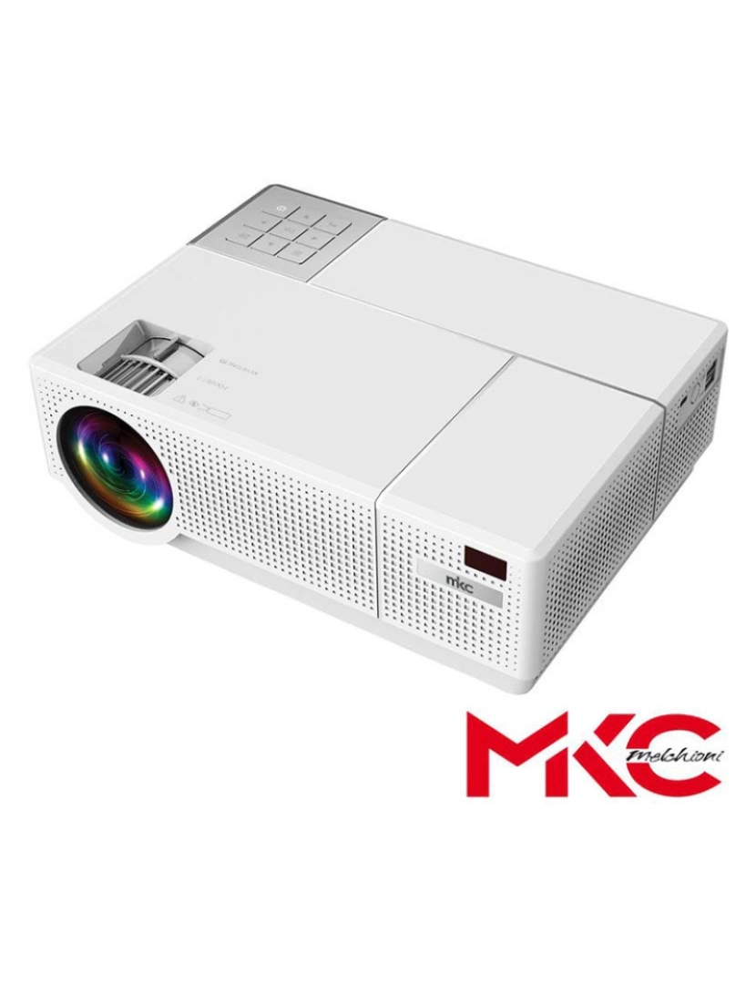 Mkc - Vídeo Projetor LEDS RGB 2xUSB/2xHDMI C/ Comando          