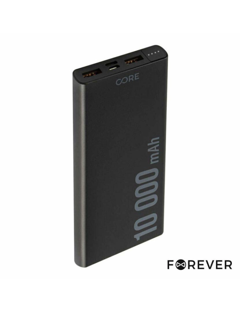 Forever - Powerbank 10000mAh PD QC C/ Ficha USB-C/MicroUSB 18W CORE 