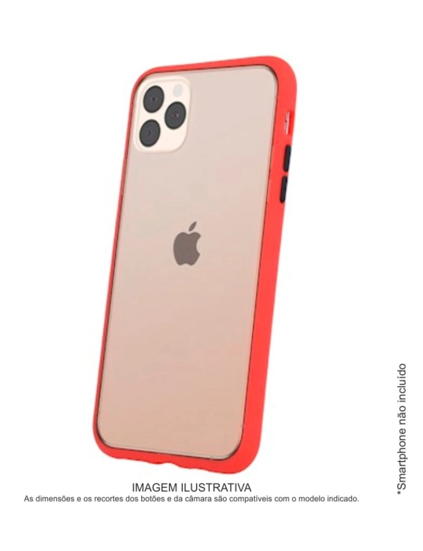 Div - Capa TPU Anti-choque P/ iPhone X/XS Vermelha