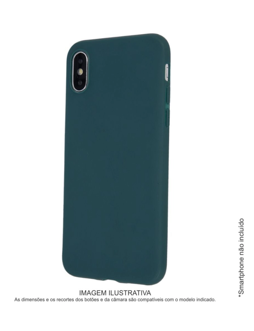 Div - Capa TPU Anti-choque P/ iPhone XS Max Verde Floresta
