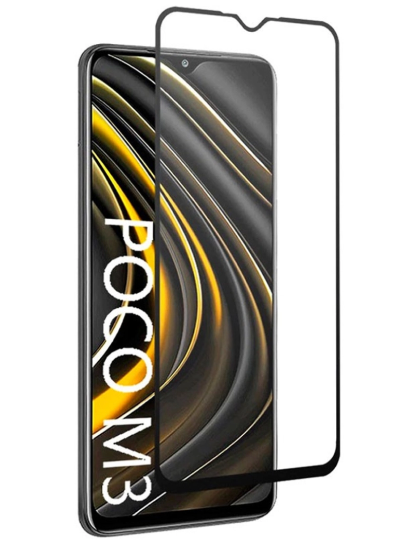Div - Película Vidro Temperado Xiaomi Pocophone M3 Full Screen 3D
