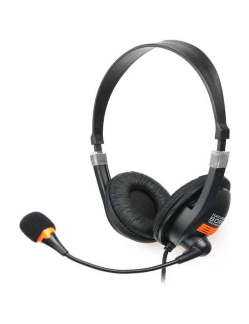 Natec - Auriculares C/ Micro Natec Drone Preto Laranja