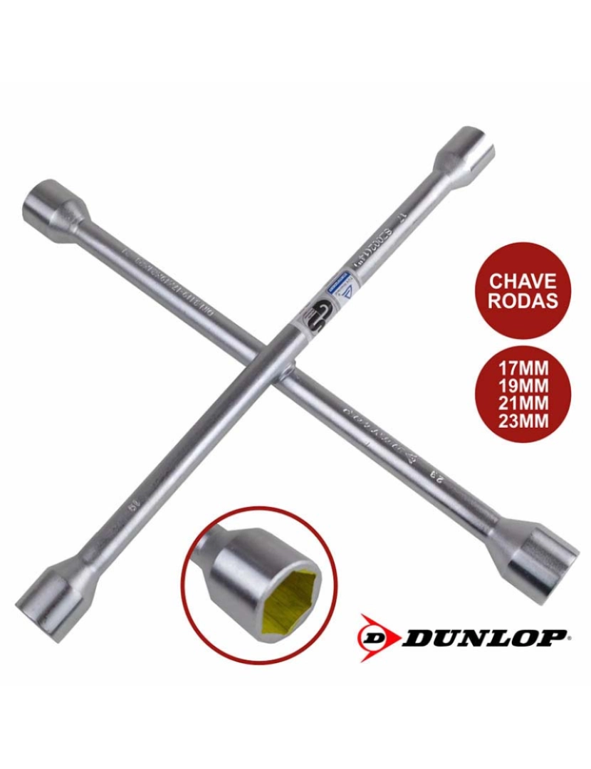 Dunlop - Chave de Rodas Em Cruz 17/19/21/23 Dunlop 