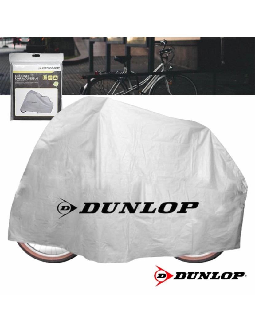 Dunlop - Capa Protetora Impermeável P/Bicicletas e Motas Dunlop