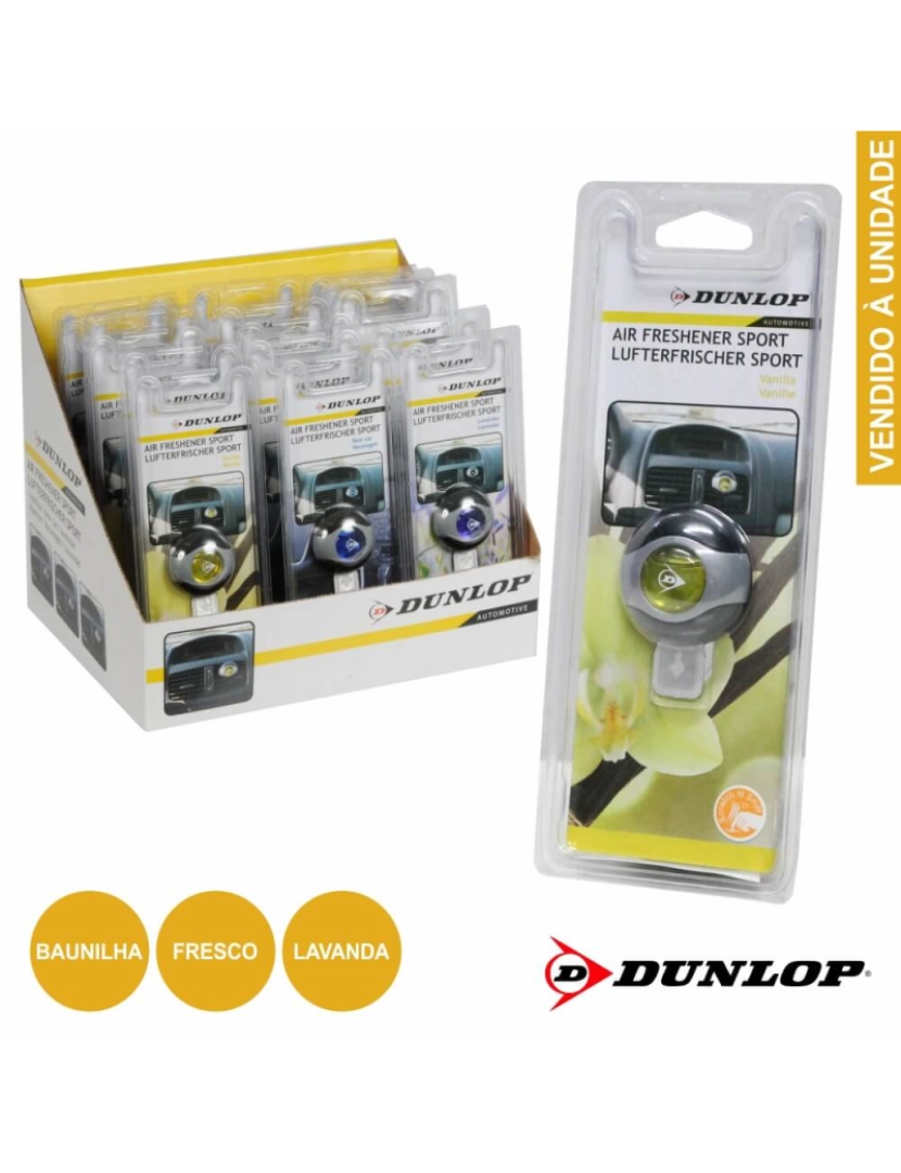 Dunlop - Ambientador P/ Automóvel Fragrância Aleatória DUNLOP