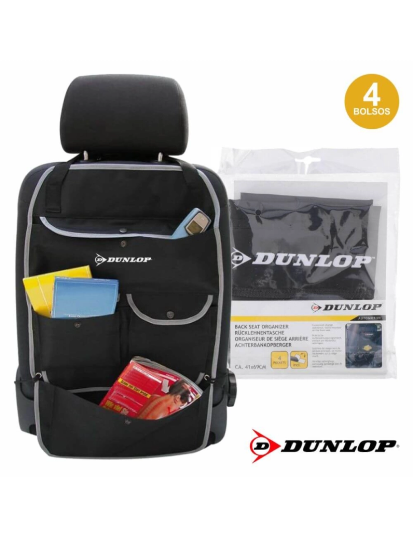 Dunlop - Organizador P/ Costas De Banco Automóvel Dunlop