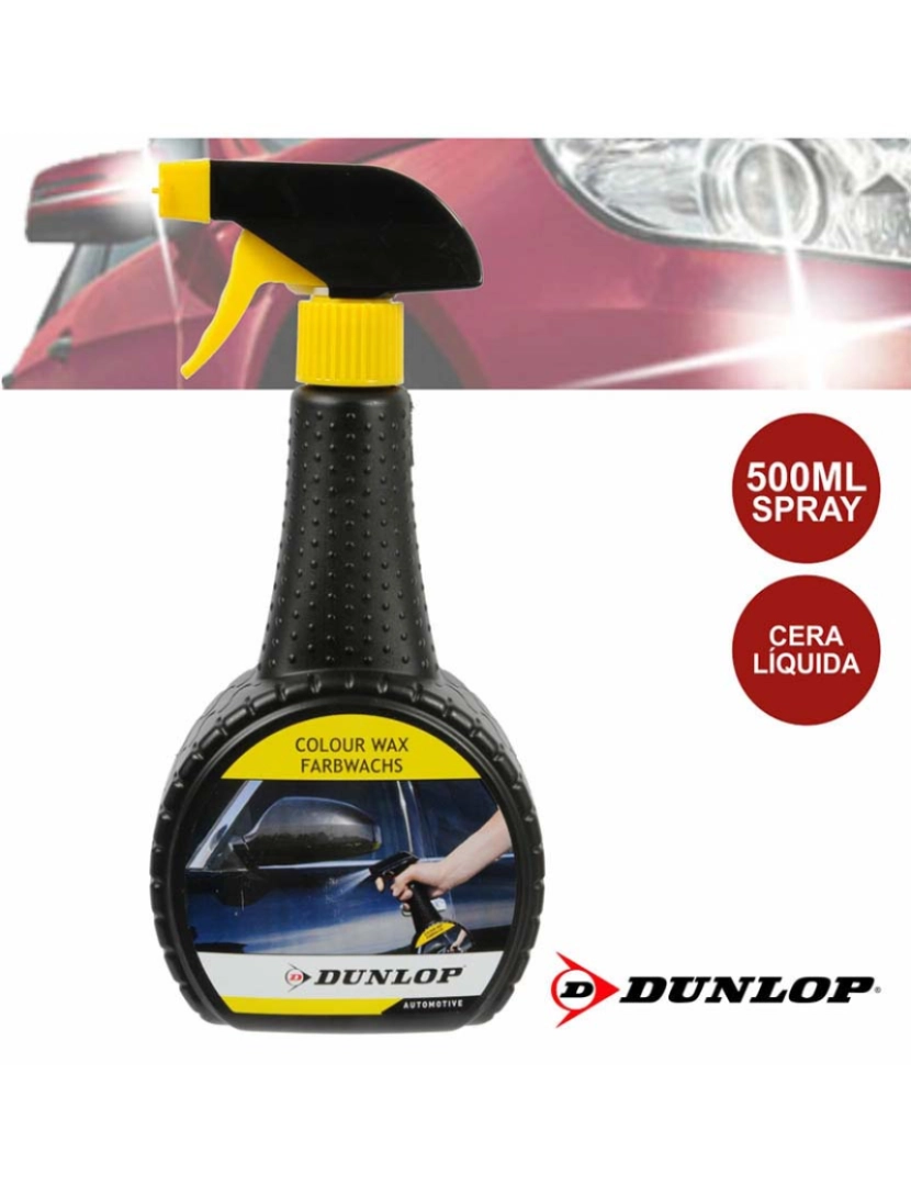 Dunlop - Spray de 500Ml Cera Liquida Dunlop 