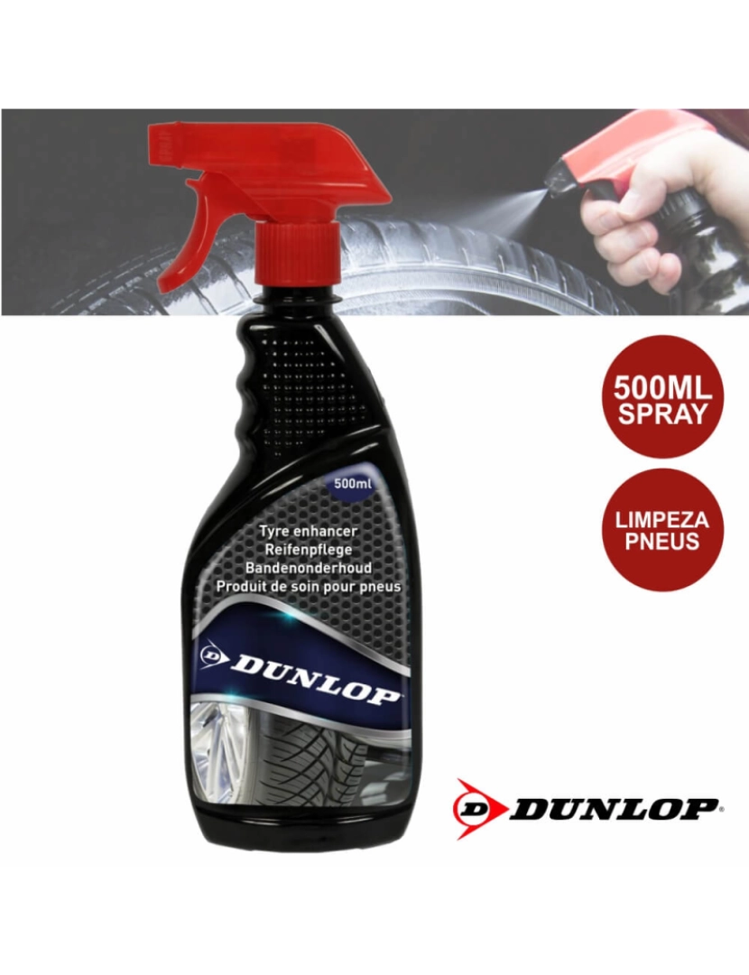 Dunlop - Spray De Limpeza Para Pneus 500ml Dunlop