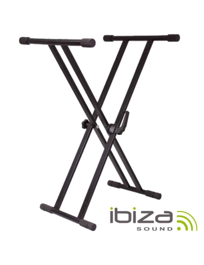 Ibiza - Suporte P/ Teclado Bloqueio Duplo 65-96cm 75kg Ibiza