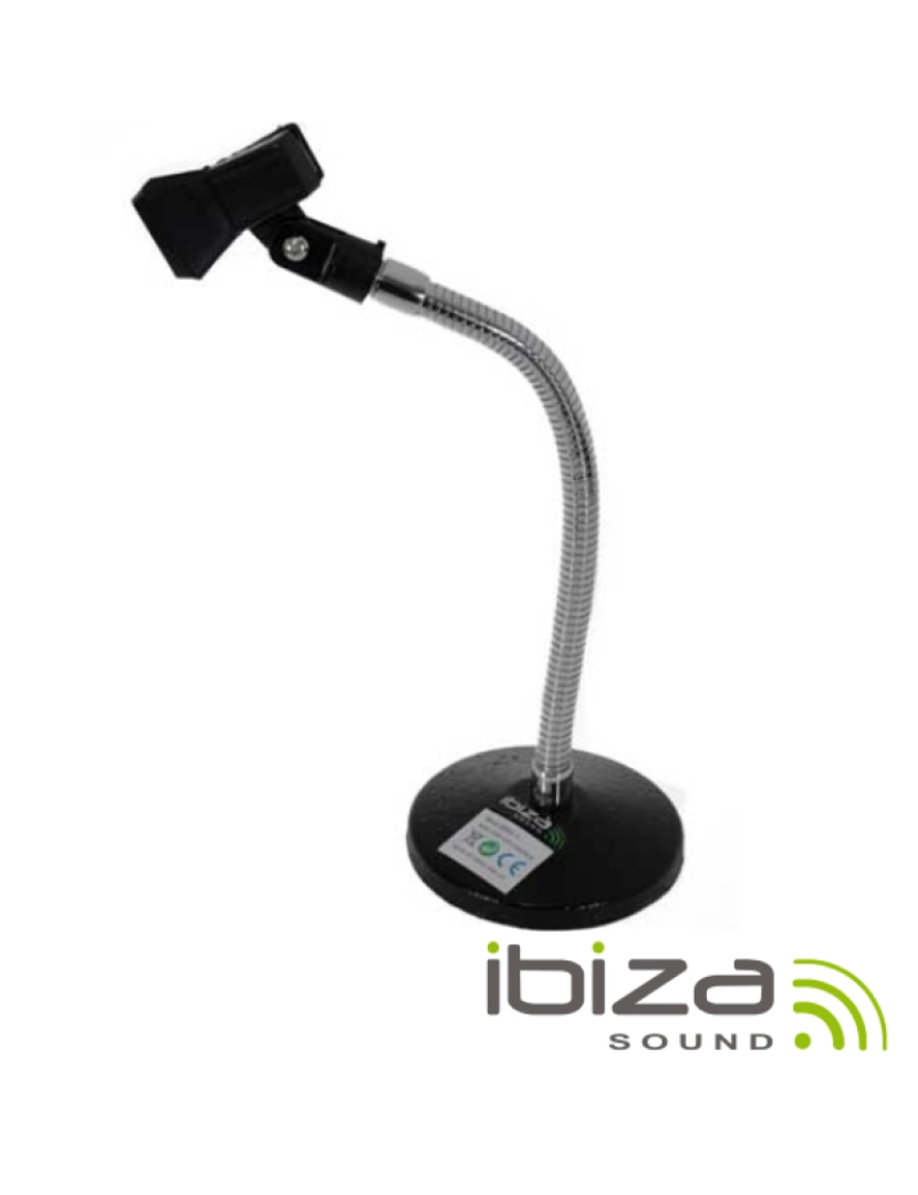 imagem de Suporte P/ Microfone Mesa Pescoço Cisne 28cm Ibiza1