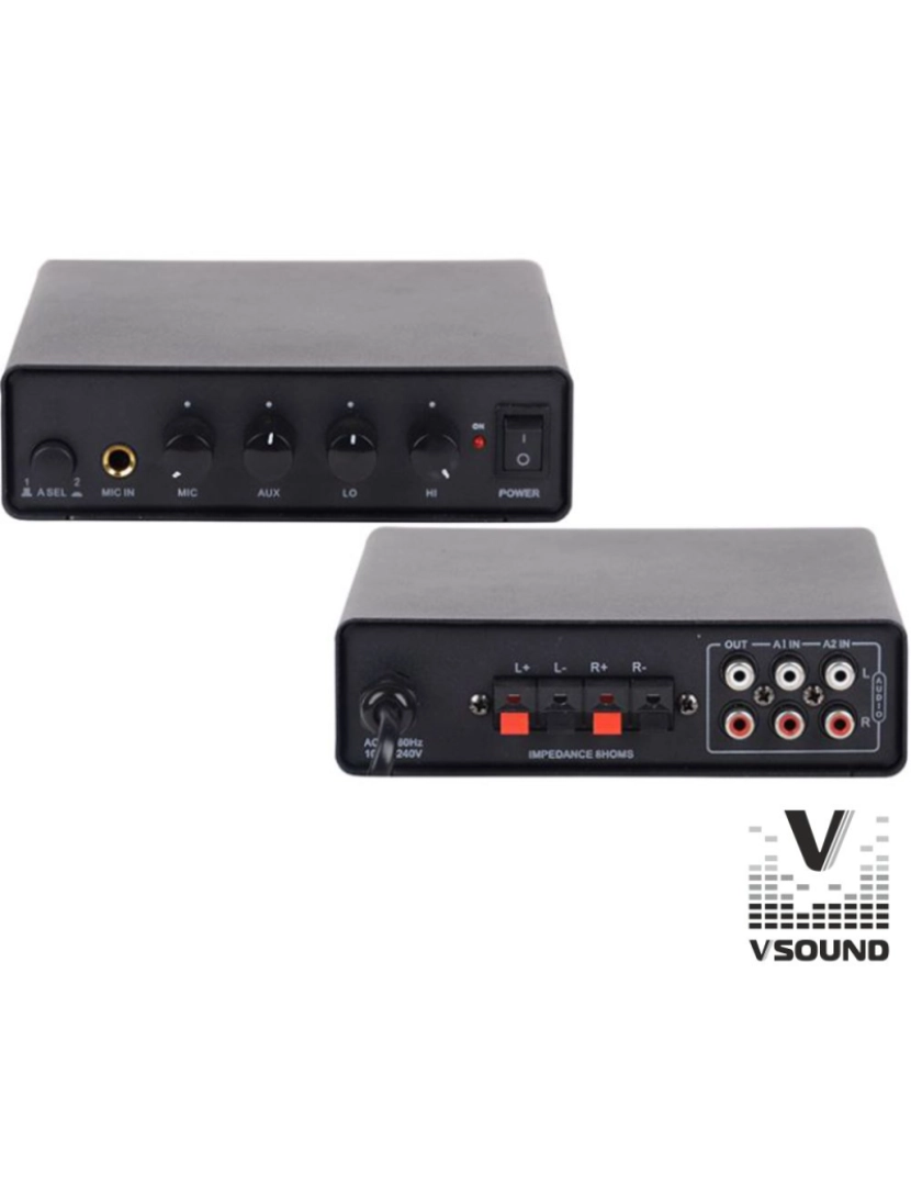 Vsound - Amplificador Stereo 2x25W VSOUND