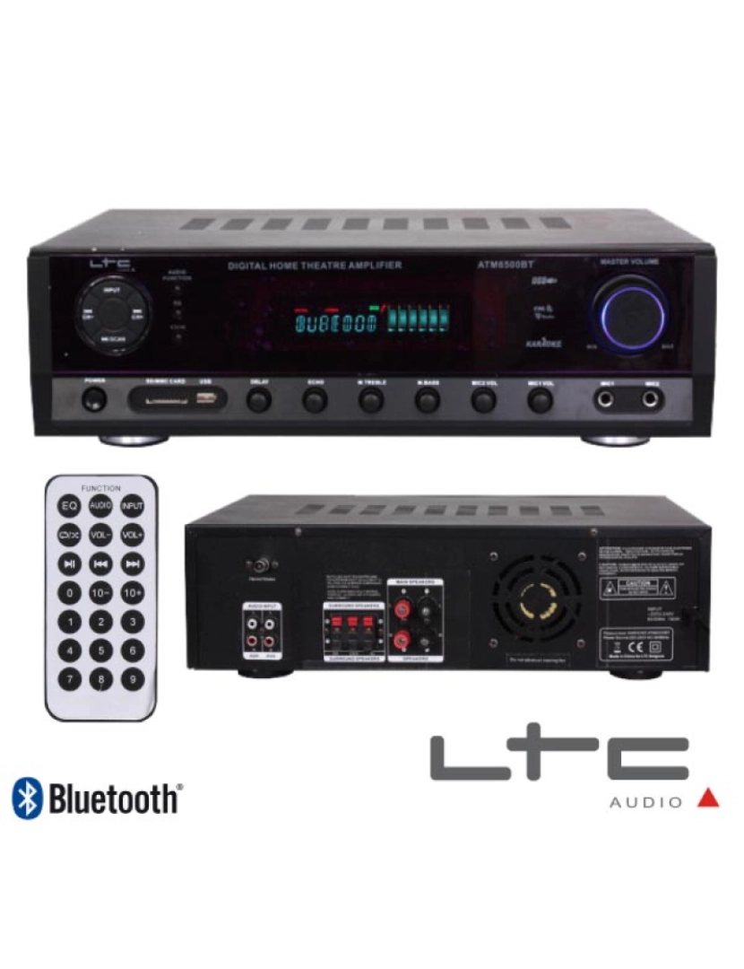 Ltc - Amplificador Stereo Hifi 2x50W USB/FM/BT/SD LTC
