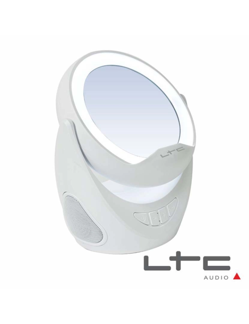 Ltc - Coluna Bluetooth C/ Suporte P/ Telemóvel E Espelho LED LTC  