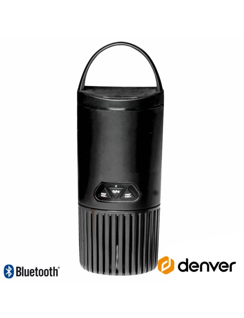 foto 1 de Coluna Bluetooth Portátil Preto Denver