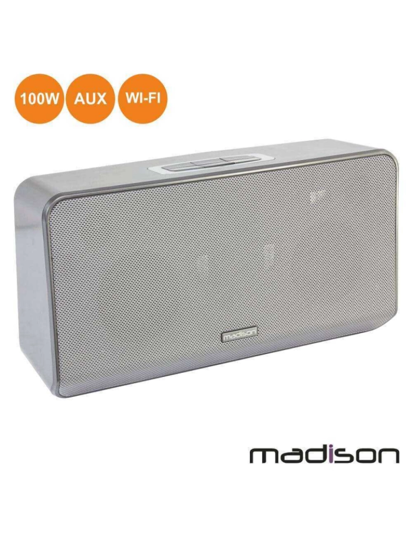 Madison - Coluna Bluetooth Portátil 100w Wifi/Aux Madison