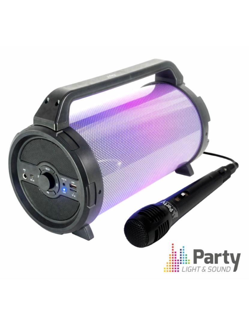 Party Light&Sound - Coluna Bluetooth Portátil Aux/Micro/SD/USB PARTY