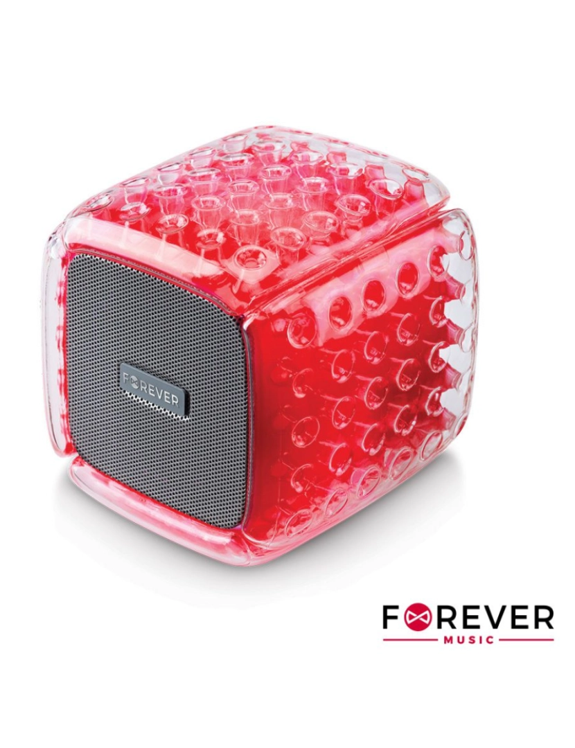 Forever - Coluna Bluetooth Portátil 5W Vermelha FOREVER