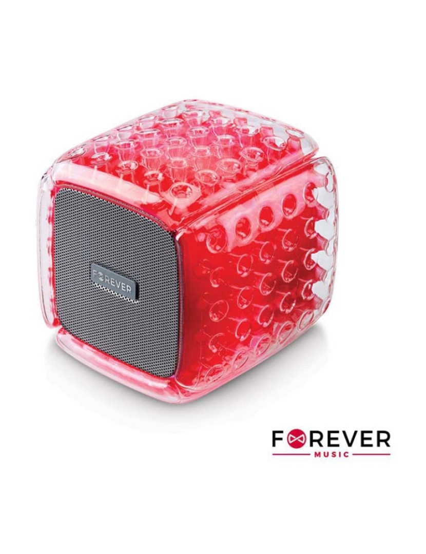 Forever - Coluna Bluetooth Portátil 5W Vermelha Forever 