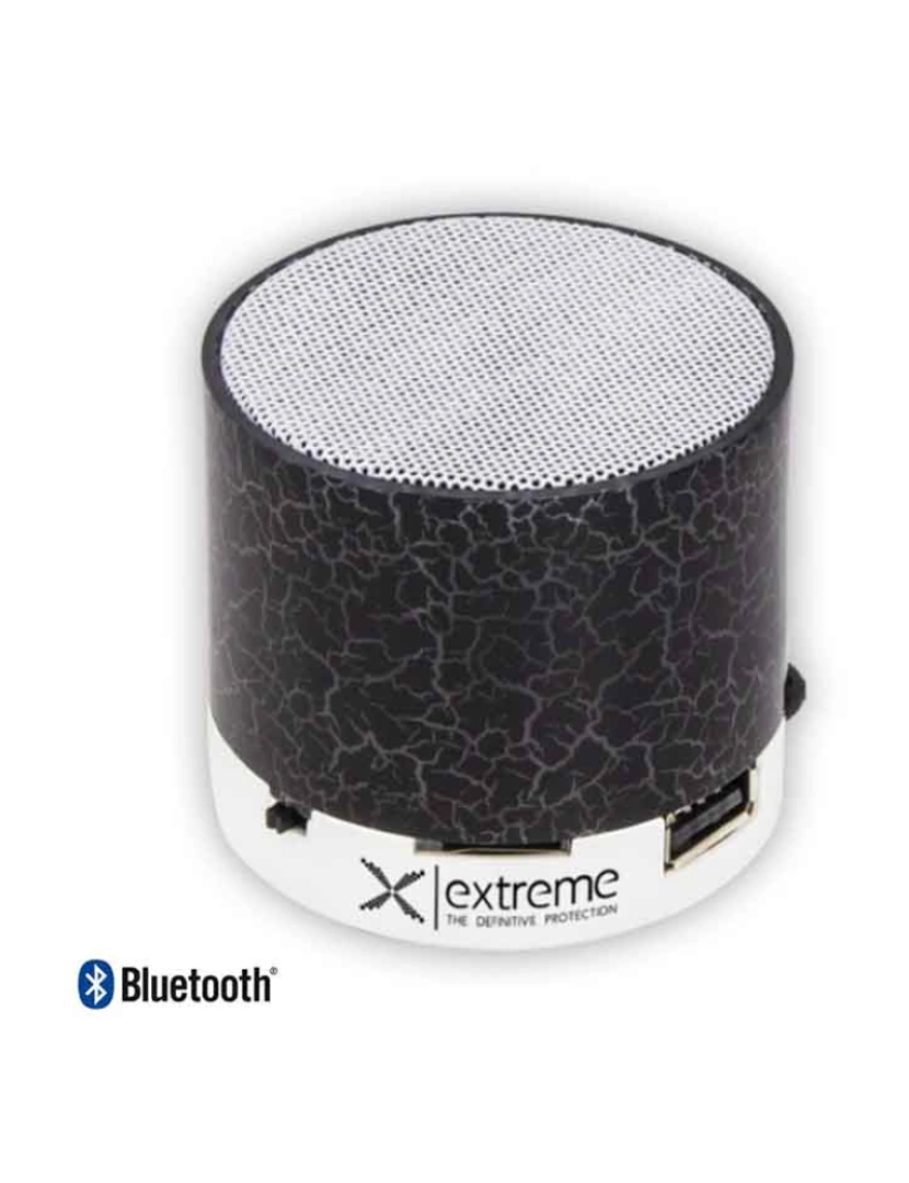 Div - Coluna Bluetooth Portátil 3W Sd/Bat/Led Preto               