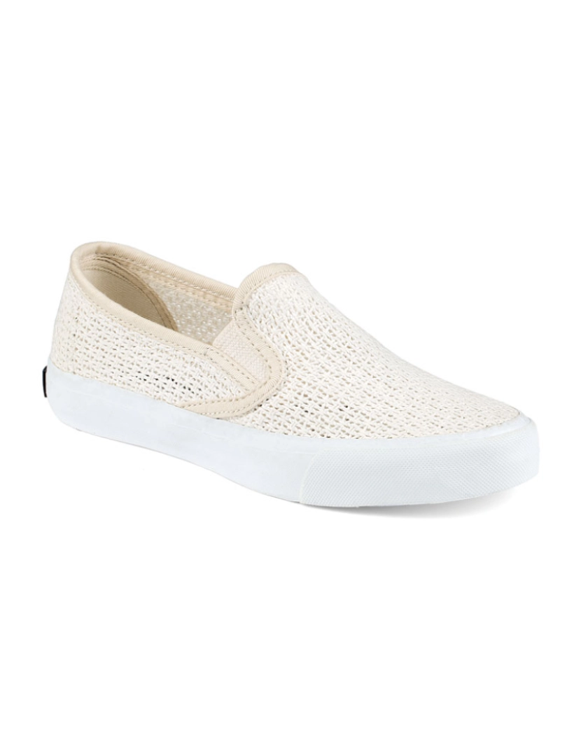 Sperry seaside perforated best sale sneaker ivory