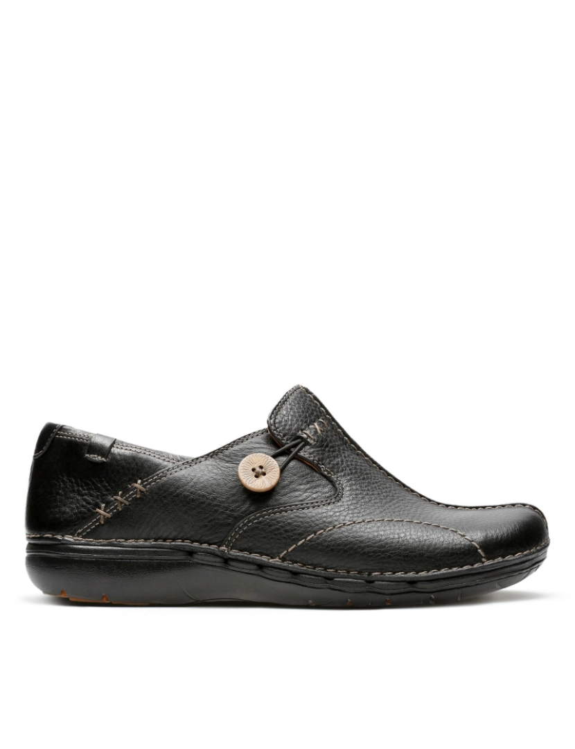 Clarks  - Un Loop Black Leather