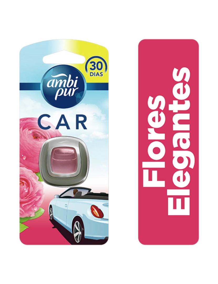 Ambi Pur - Pack Ambipur Car Ventclips Flores Elegantes (3 Unid.)