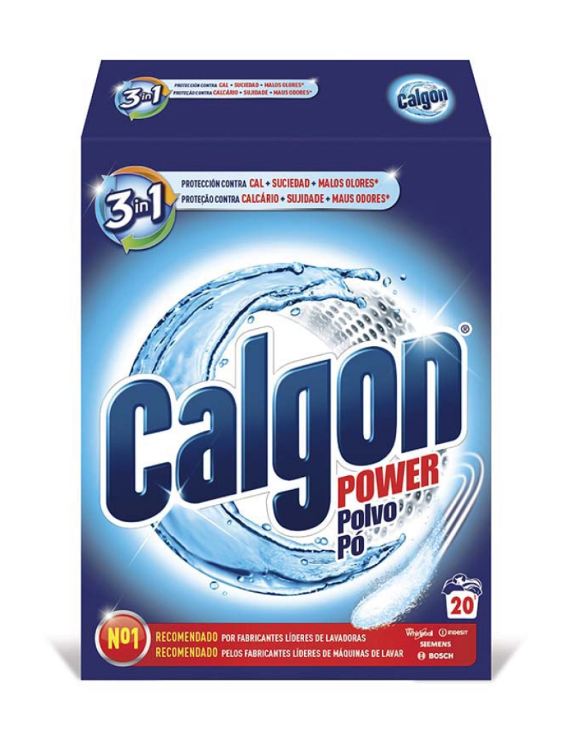 Calgon - Anti-Calcário 2 em 1 Pó Máquina Roupa Calgon 20 D