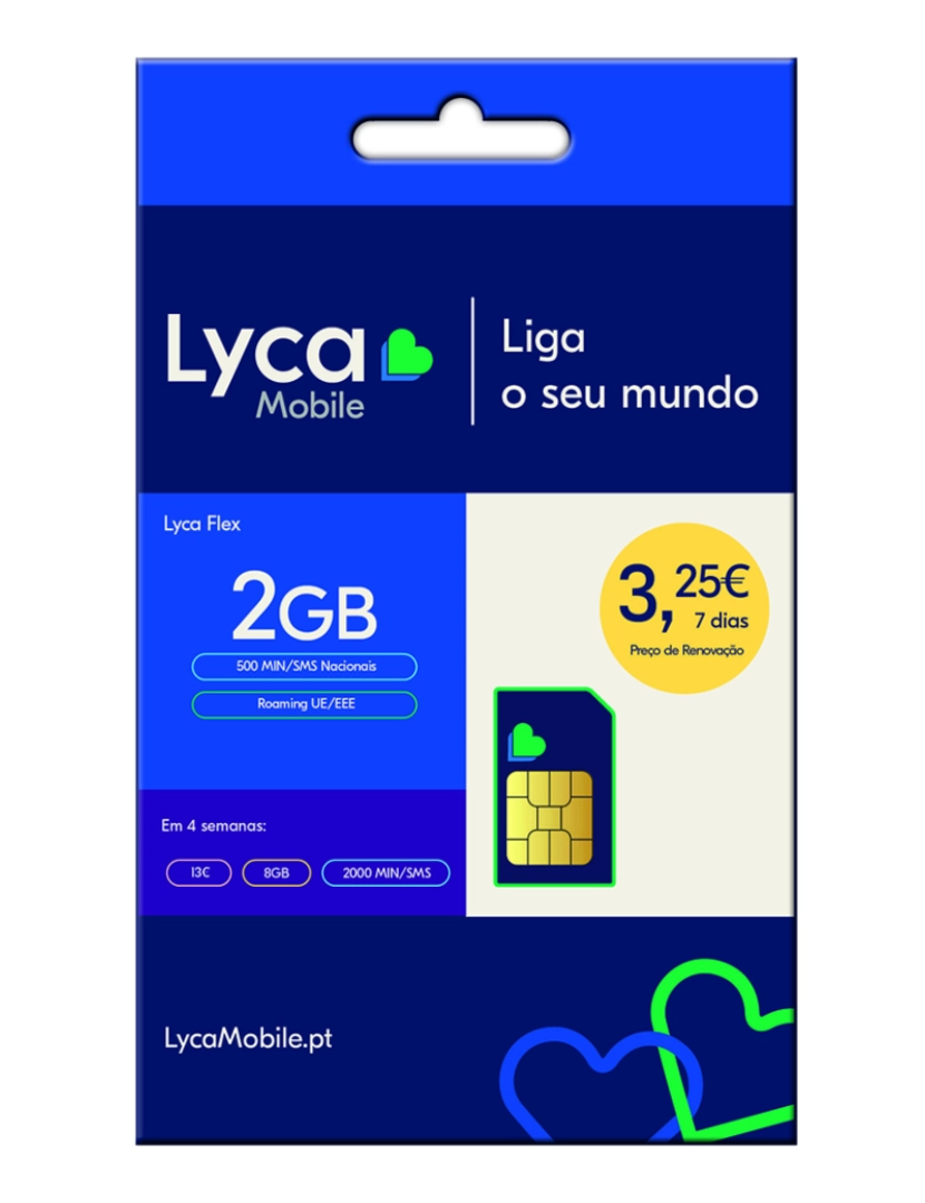 Lycamobile - Cartão SIM - Lyca Flex