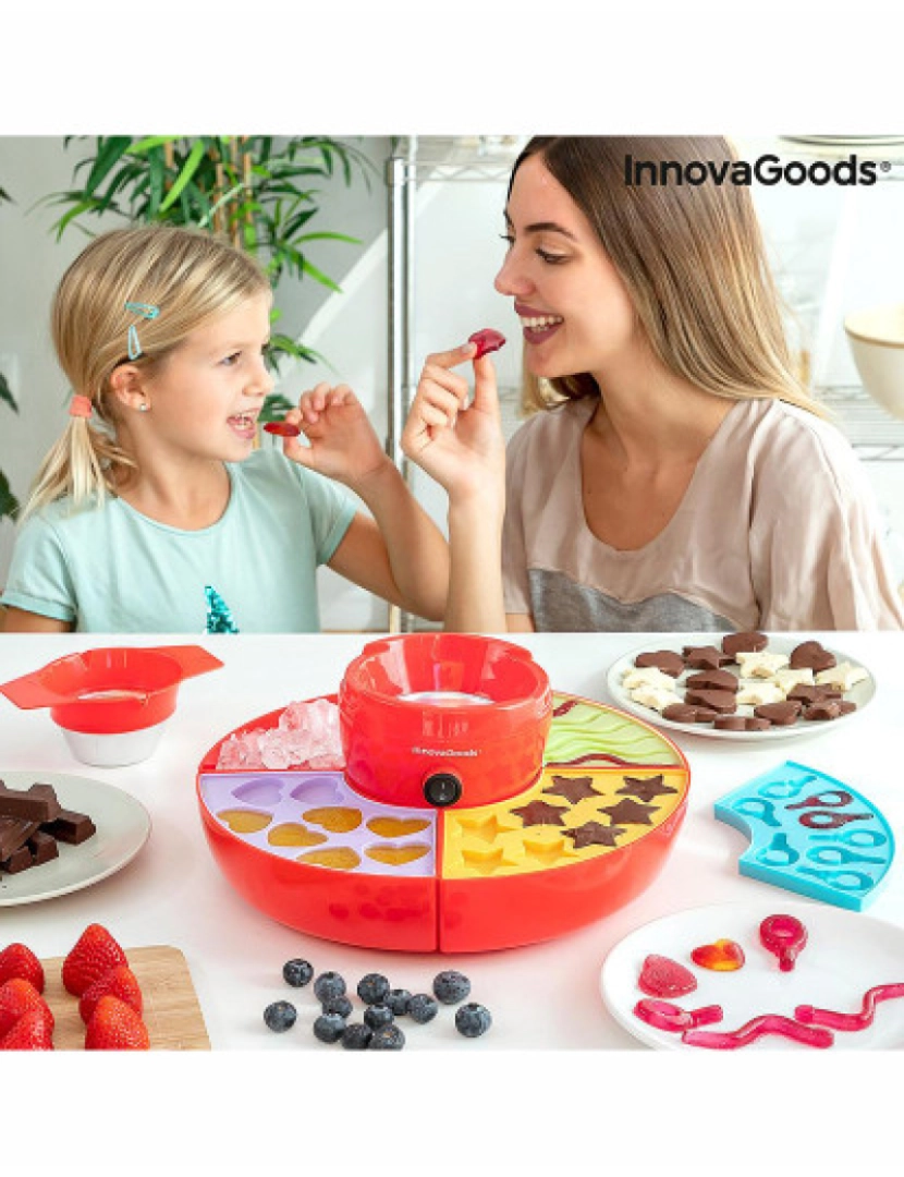 Innovagoods - Máquina para fazer fondue de chocolate e ursinhos de goma Yupot InnovaGoods 2 em 1